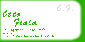 otto fiala business card